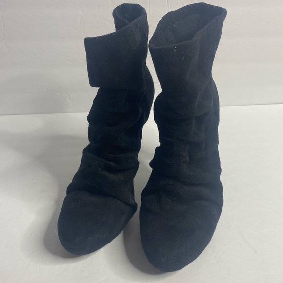 BCBG black Slouchy heeled Ankle Boots size 7.5 - Picture 5 of 13
